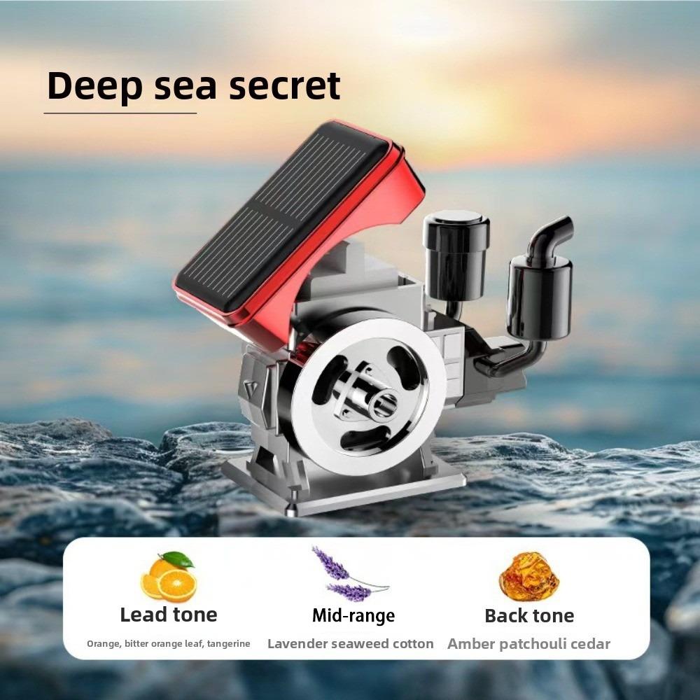 Автомобильный диффузор на солнечной батарее Вращающийся имитация двигателя Автомобильный диффузор парфюма Автомобильная ароматерапия