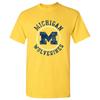 University of Michigan Distressed Circle Logo Licensed T-Shirt