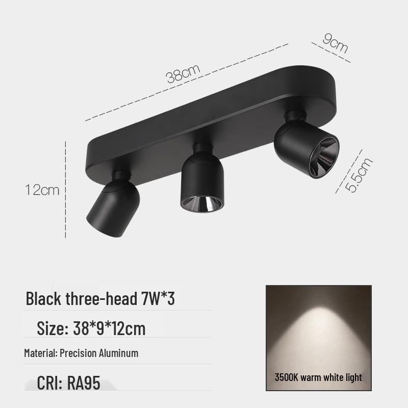 Adjustable Anti-Glare Folding Ceiling Spotlight with High Color Rendering for Household or Picture Lighting