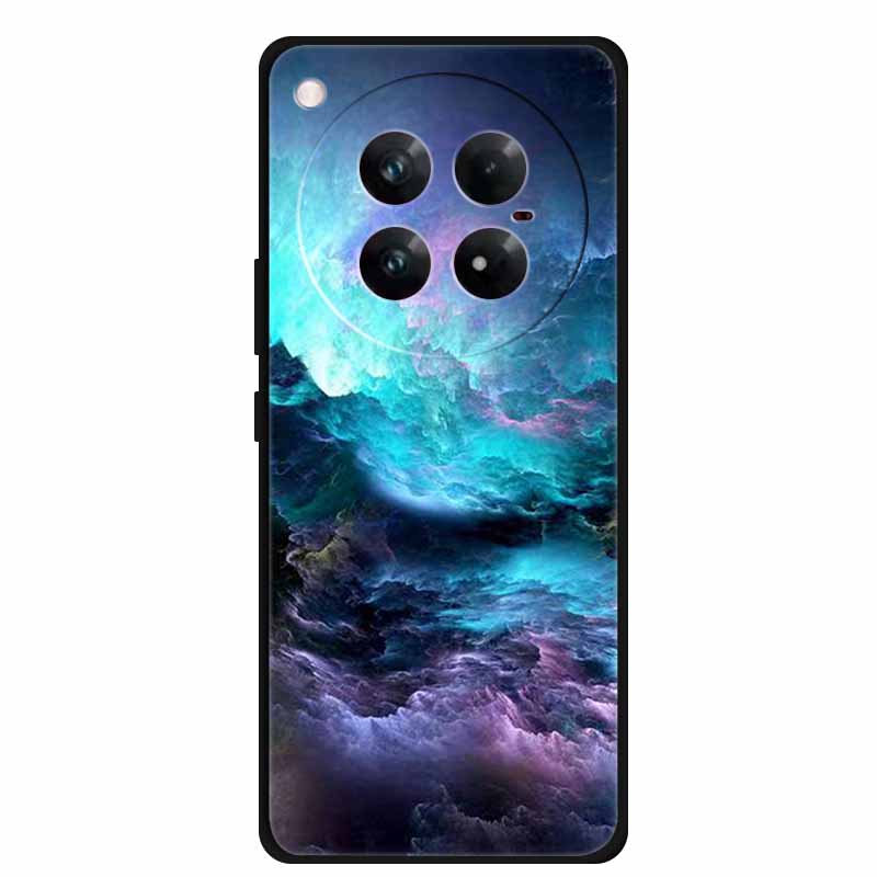For Infinix Zero 40 5G Case Black Silicone TPU Painted Planet Cover Luxury Animal Case For Infinix Zero 40 4G Luxury FlowerFunda