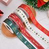 Gift Packing Merry Christmas Art Christmas Ribbon Christmas Decor Satin Ribbon Bronzing Ribbon