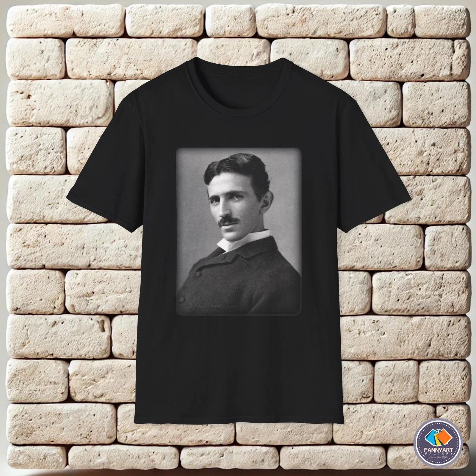 Nikola Tesla Face Unisex T-Shirt 4XL