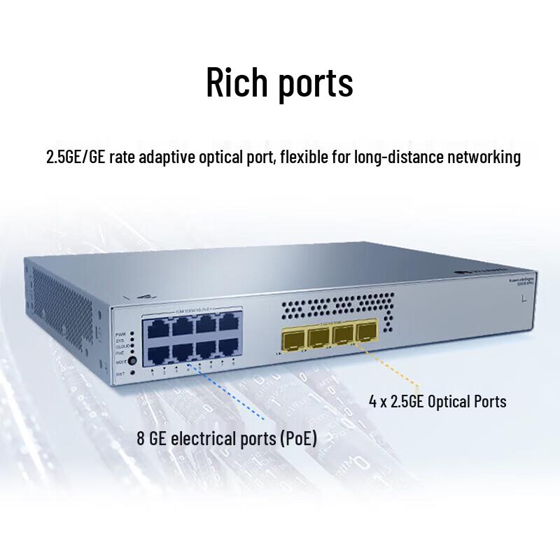 Huawei Kunling S220S Series 8-Port Gigabit Managed PoE Switch