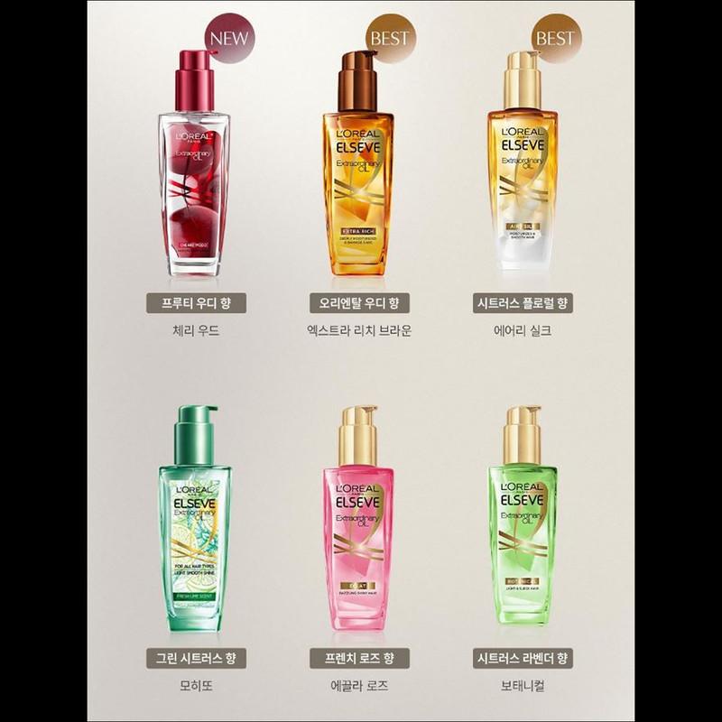 [Sélection ENHYPEN Sunghoon] Huile capillaire L'OREAL 100 ml, 6 types