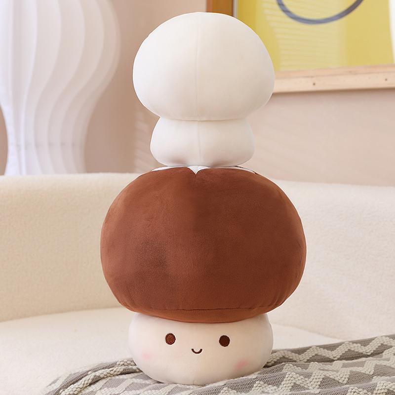 23Cm Kawaii Mushroom Plush Dolls Simulation Plant Pillow Lovely Toys For Home Decor Sleeping Cushion Stuffed Soft Dolls