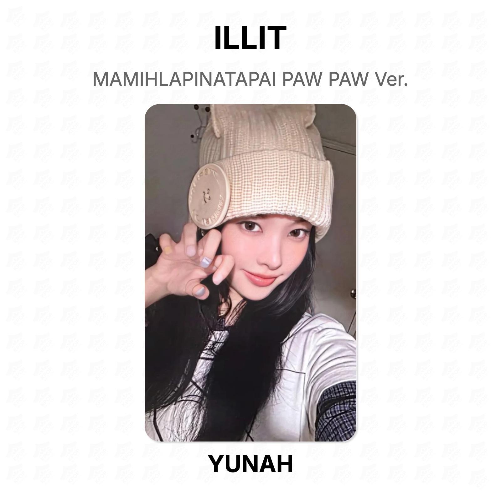 ILLIT MAMIHLAPINATAPAI ЛАПА ЛАПА Вер. Официальная фотокарта YUNAH