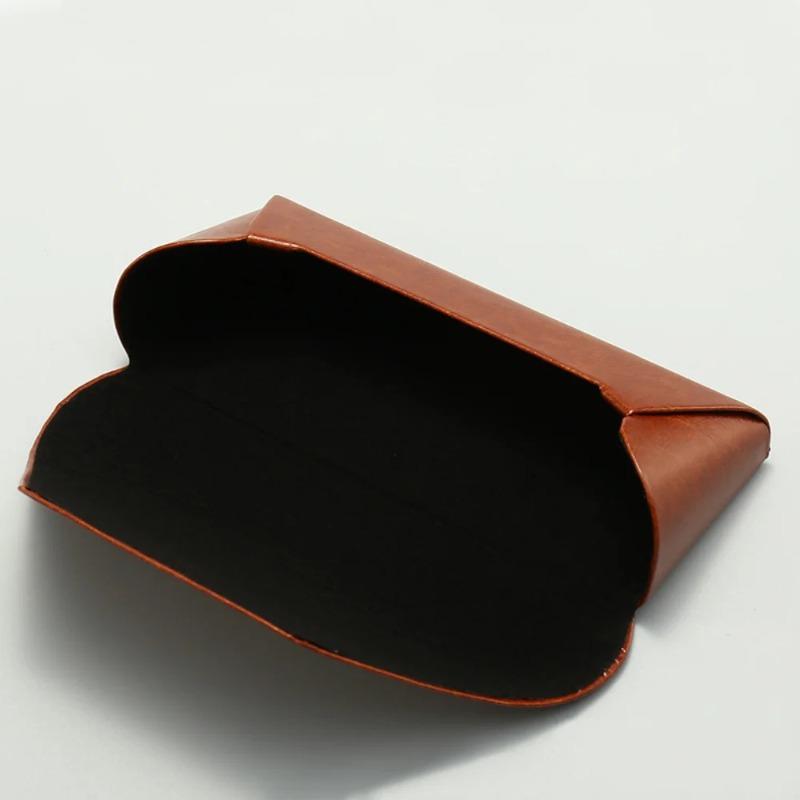 Leather Glasses Case Portable Men Women Sunglasses Myopia Presbyopia Storage Box Anti-Pressure Eyeglasses Case