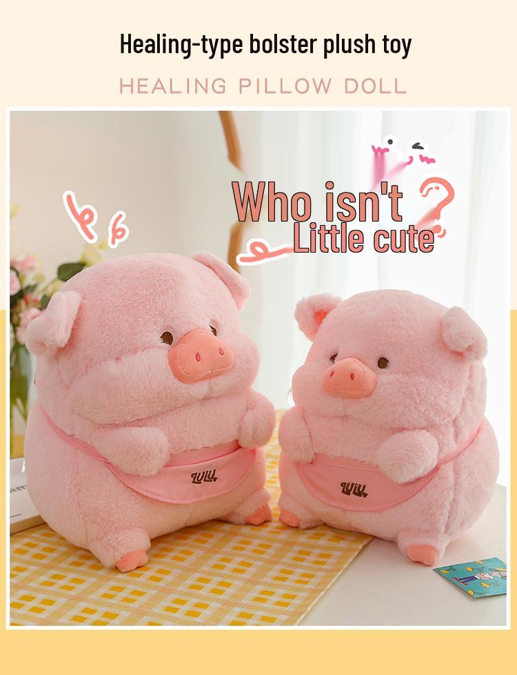 Lulu Pig Plush Toy: Cute Dressed Pig Doll for Kids, Perfect Gift