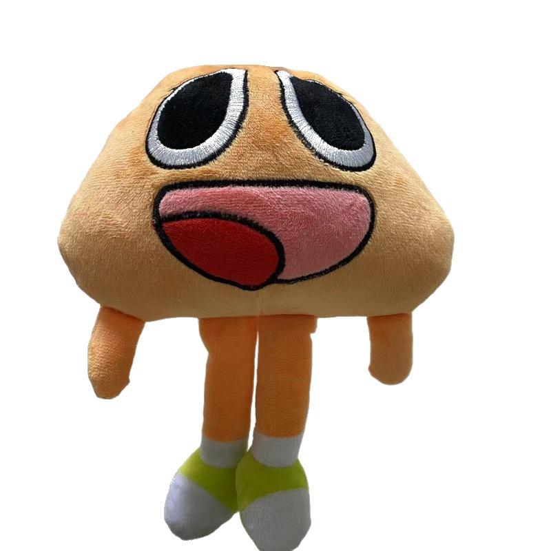 The Amazing World of Gumball Plush Set 4pcs Gumball Darwin Anais Richard Watterson Soft Stuffed Cartoon Character Plushie for Kids Fans Birthday Gift 20-25cm