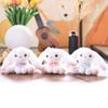 White Little Rabbit Plush Keychain Ultra Soft Stuffed Animal Gift For Teens Kids