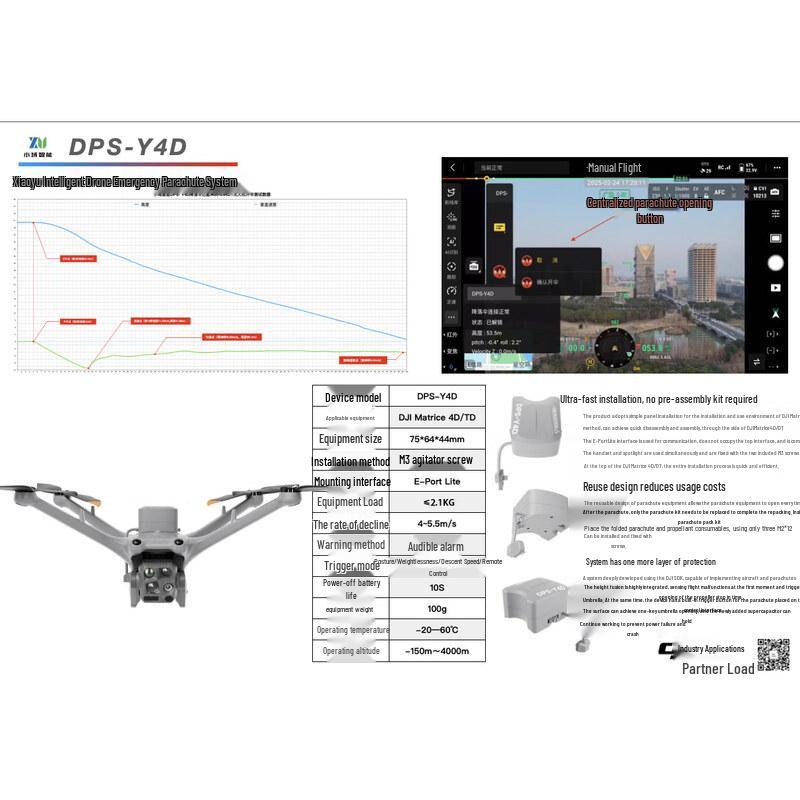 DJI Dock 3 / Matrice 4D/TD Drone Parachute System