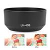 LH-40B Quality Portable Plastic Camera Lens Hood Shade for Olympus M.ZUIKO 45mm F1.8(black)