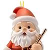 Santa Claus Christmas Ornaments 2D Flat Acrylic Hanging Ornament for Xmas