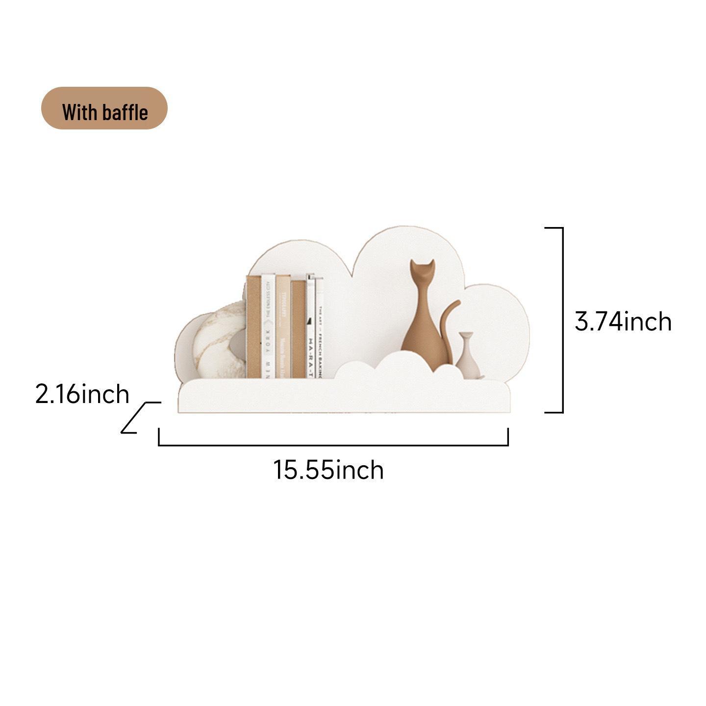 Punch-Free Cloud Wall Shelf: Wall-Mounted Decorative Storage for Living and Children s Rooms