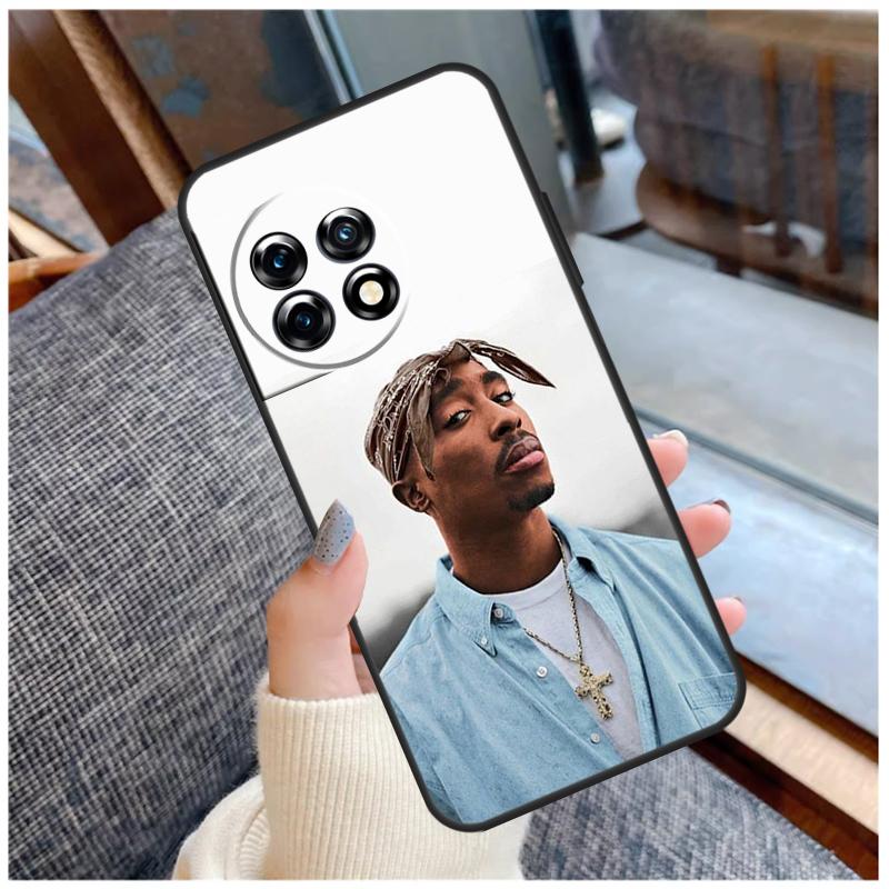 2Pac Hip Hop Singer Case For OnePlus 13 15 13R 13T 12 12R 11 9 10 Pro 10T 8T Nord 5 CE 2 3 4 Lite N20 N30 Coque