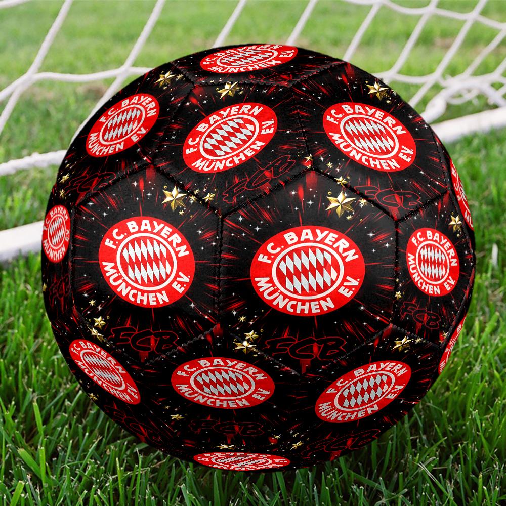 1pc Bayern Munich Emblem Size 5 Soccer Ball PVC Football Sports Matches Training Outdoor Games Beach Elastic Balls 07c19