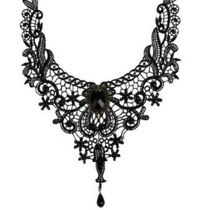 Lace Jewelry, European and American Lace Necklace, Versatile Neck Chain