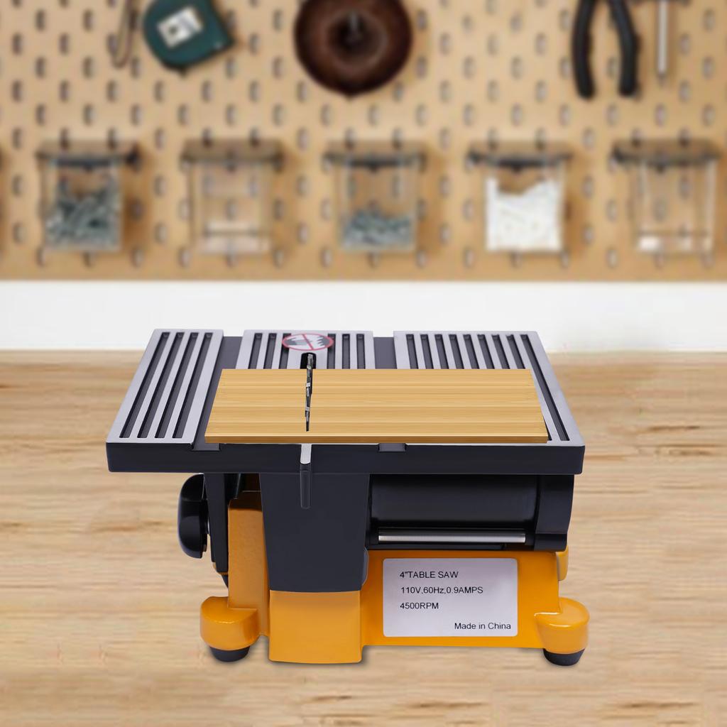 1/8HP Electric Desktop Sawing Machine with 3 Saw Blades, 4500rpm Adjustable Horizontal Cutting Angle for Plastic, Wood and Stone