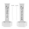 2Pcs Set Chicken Grit and Oyster Shell Feeder with Lid Double Bucket Design Precise Classification Auto Drop for Chicken House