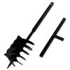 VidaXL Soil Auger with Handle 200 Mm and 5 M Extension Tube Steel