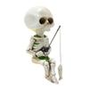 Halloween Skeleton Fishing Figurine Resin Statue Indoor Garden Party Outdoor Ornament Decor For A3T4