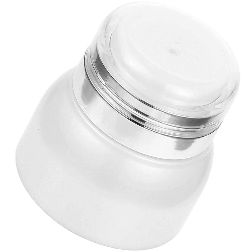 Empty Cream Jar Airless Pump Bottle Refillable Travel Lotion Container Leak Proof Dispenser Small Travel Skincare 7.9x7.9cm