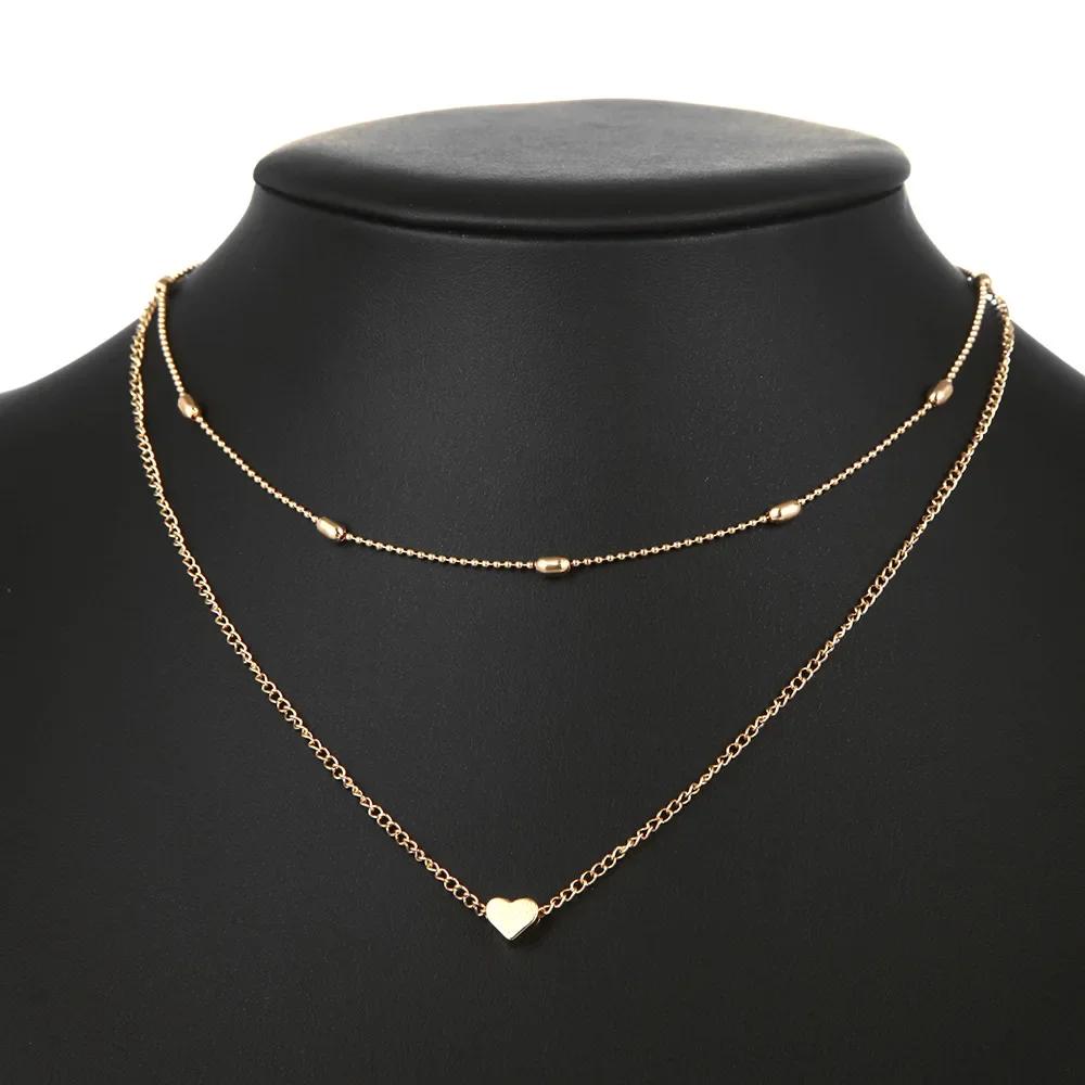 

New V-shaped Long Sexy Clavicle Gold Colour Chain Necklace Choker Women 2024 Fashion Vertical Bar Pendant Jewelry Party Gifts