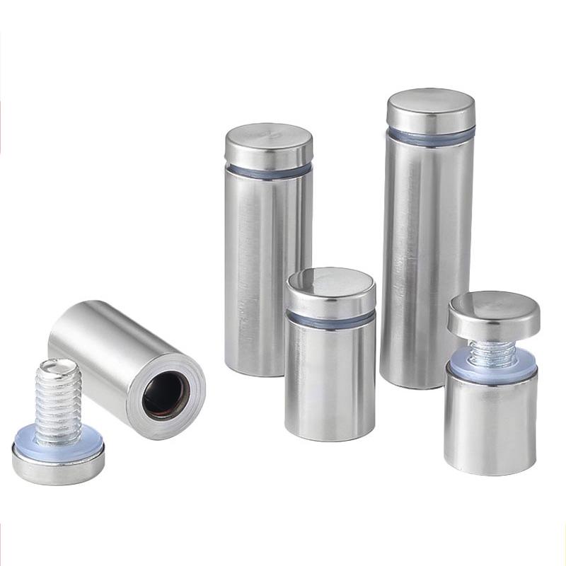 4/ 6pcs Glass Fasteners Durable Stainless Steel Acrylic Advertising Bracket Pins Billboard Fixing Screws Bracket