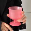 Frosted Gradient Glass Cup Red Wine Cup Goblet Juice Cups Champagne Glass Cocktail Dessert Bowl Water Cups Drinking Glasses