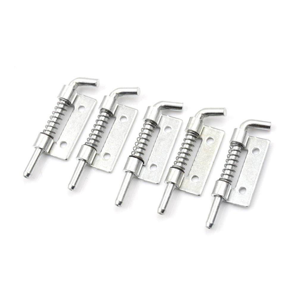 Fixed Type Metal Lock Spring Loaded Barrel Bolt Latch Bronze Tone