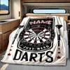 Dartboard And Darts Blanketcustomize Your Name Lightweight Comfortable And Stylish Blanket For Travel Bed Home Chair Office Sofa And Camping All
