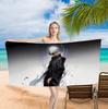 Anime cartoon S-Satoru Gojos Printed Beach Towel One Piece Anime Bath Towel 75x150cm Bathroom Shower Washcloth Home Decor