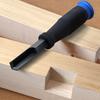 90° Precision Cut Corner Chisel Chrome Steel 12mm Right Angle Chisel TPR Handle Blue Square Mortise Chisel