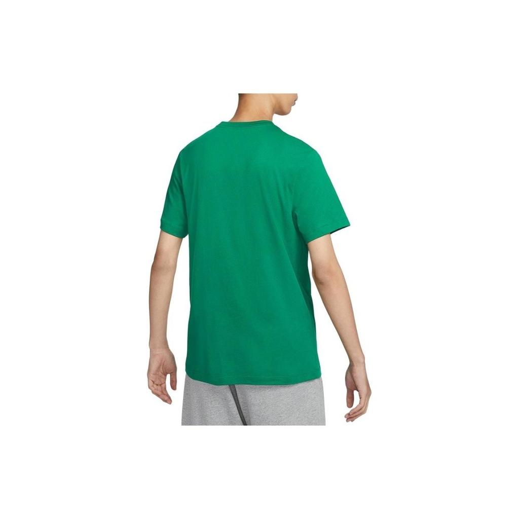 Nike Letter Logo Sports Crewneck Casual Short Sleeve T-Shirt for Men in Green