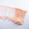 2Yards Dyed Stripped Coque Goose Feathers Trims Feather Trim White Feathers For Crafts Ribbon Wedding Feathers Decoration Plumas