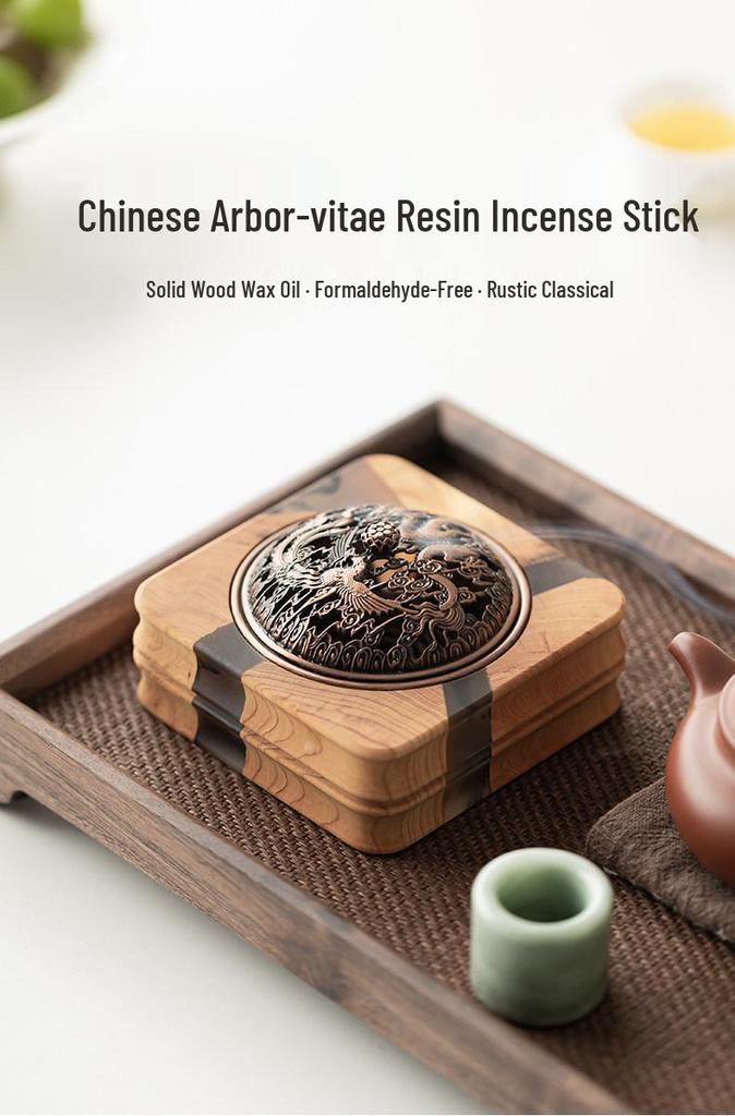 Solid Wood Zen Incense Burner Base for Tea Ceremony - Creative Chinese Agarwood & Sandalwood Accessories