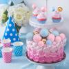 110Pieces Cake Cupcake Topper DIY Mini Balls Baking Decoration for Wedding Anniversary Valentines Day