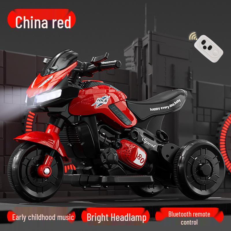 Kids' Electric Tricycle: Remote-Control Battery Toy Motorcycle for Boys & Girls