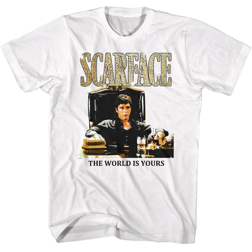 Scarface Gold-Plated Desk Men T Shirt L