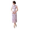 Floral Print Cheongsam Dresses Chinese Style Traditional Clothing Chinese Qipao  Evening Dress