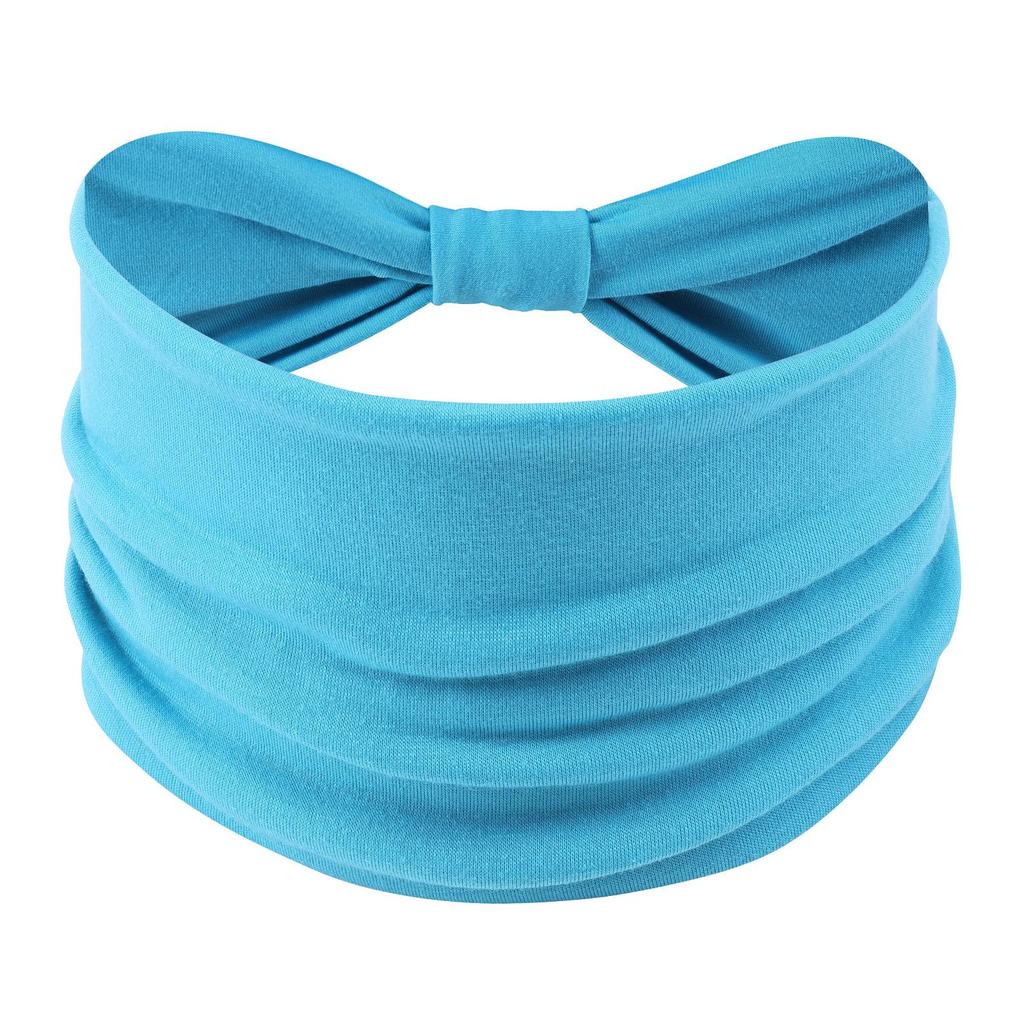 Cross-Border Women's Cotton Yoga Headband - Elastic, Sweat-Absorbing, Fashionable