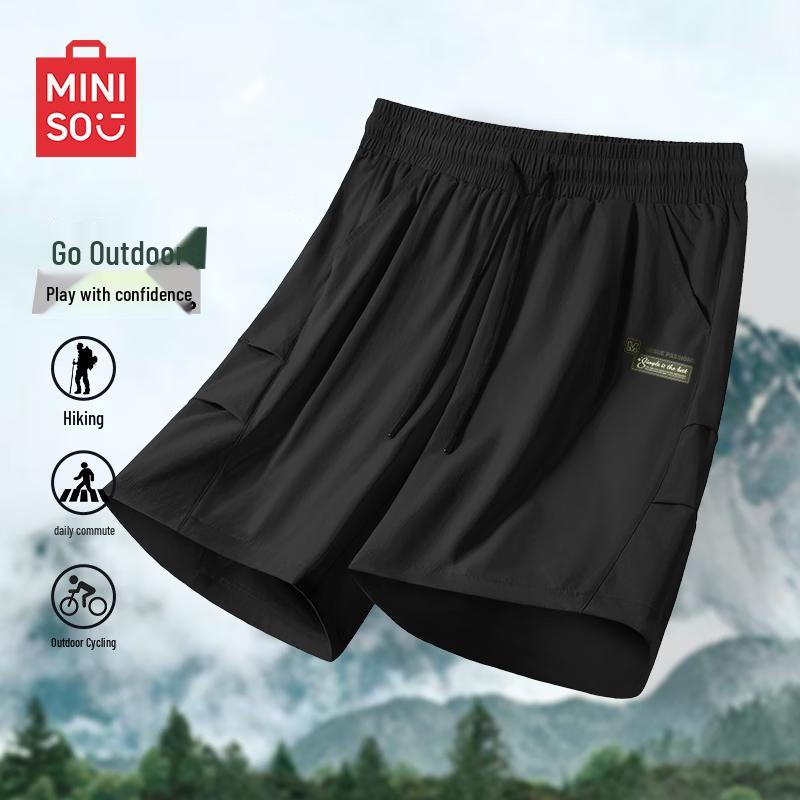MINISO Men s Quick-Dry American Retro Casual Shorts 4XL