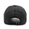 Hole washed denim soft top old retro face cap women's fashion personalized street sunscreen baseball cap