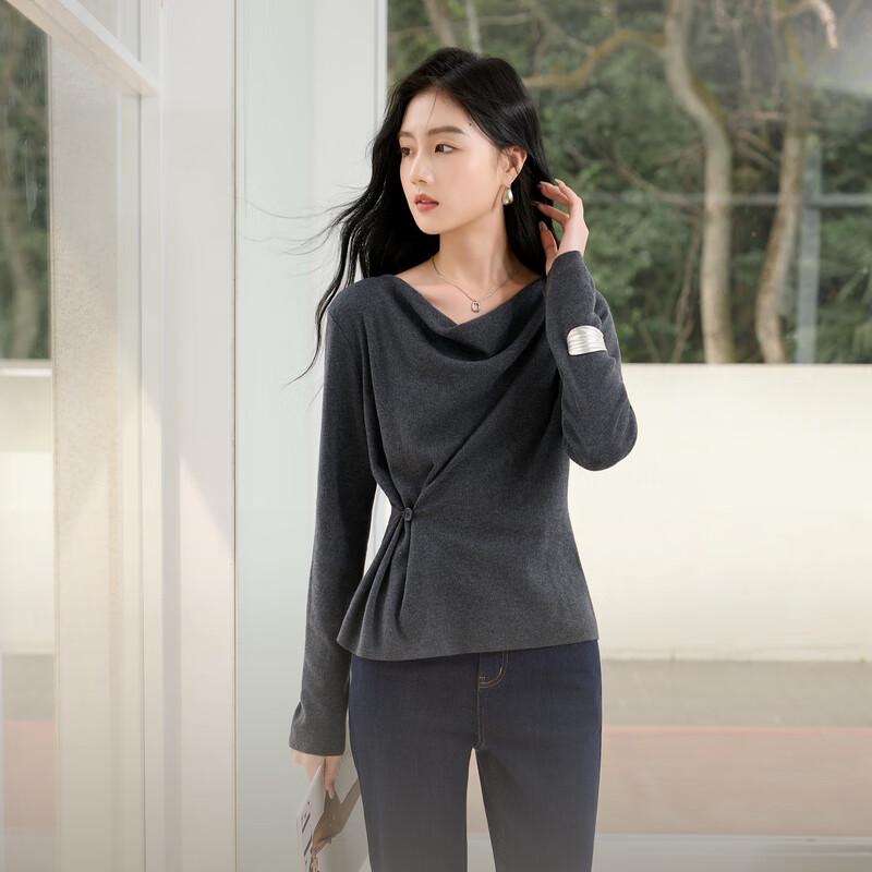 

Sancai 2025 Осень Пуловер вязаный с рукавом реглан M