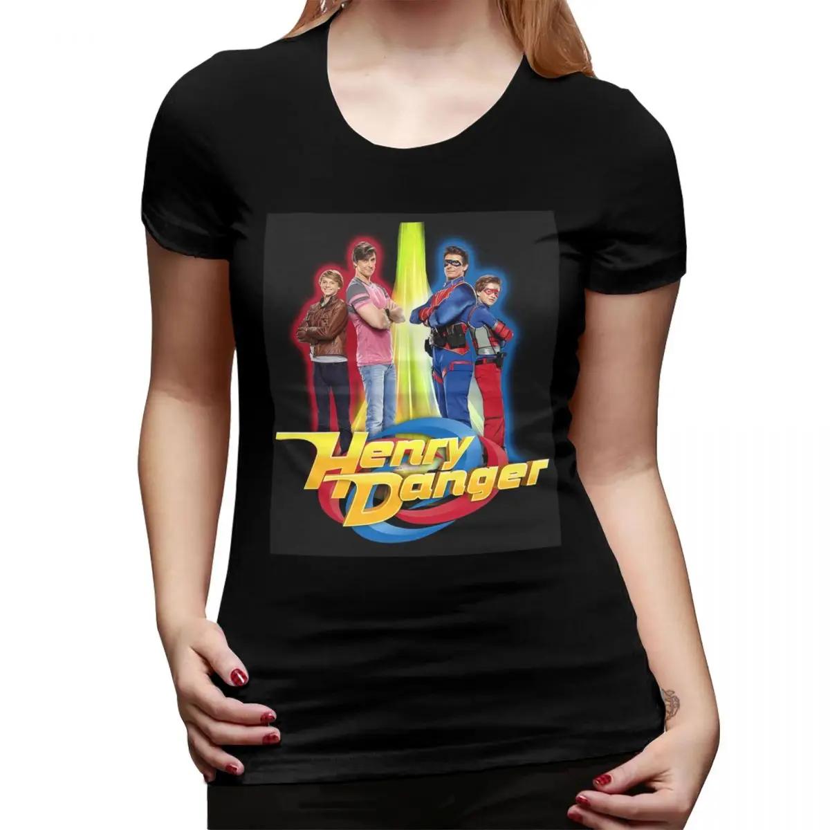 

Henry Danger Secret Identities TShirt for Women ONeck Streetwear T Shirts Womens Tees Short Summer Clothes Tops 4XL