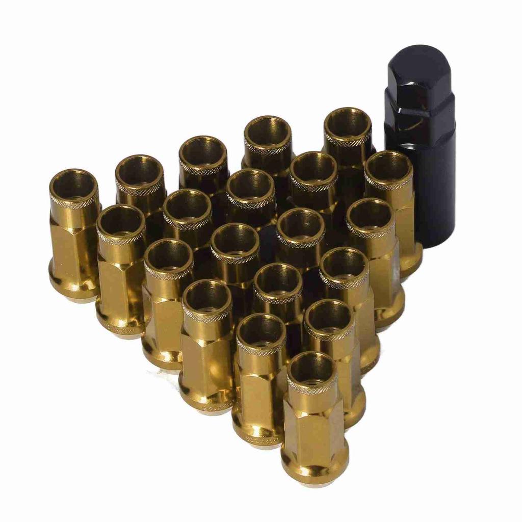 20pcs M12x1.25 Metal Wheel Lug Nuts Universal Car Accessories Replacement for Mitsubishi