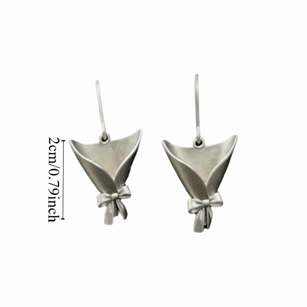 Kreative Vasen-Anhänger-Ohrringe Einfache Schleifen-Ohrringe Leichte Blumen-Einsteck-Ohrringe Hochzeit