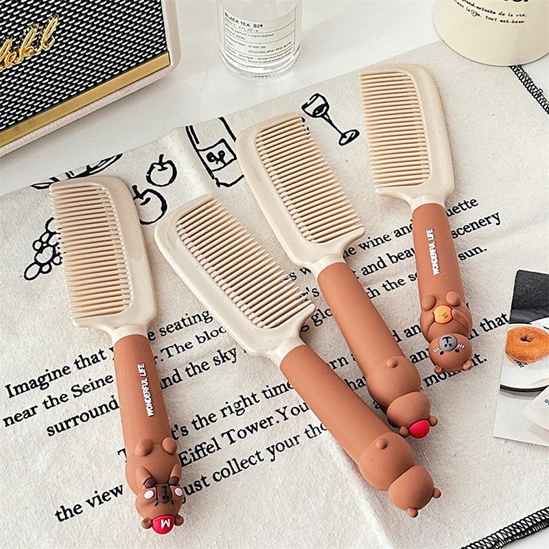 Funny Capybara Comb Kapibala Head Massage Comb Anti-Static Portable Travel Girl Hair Combs Styling Tool
