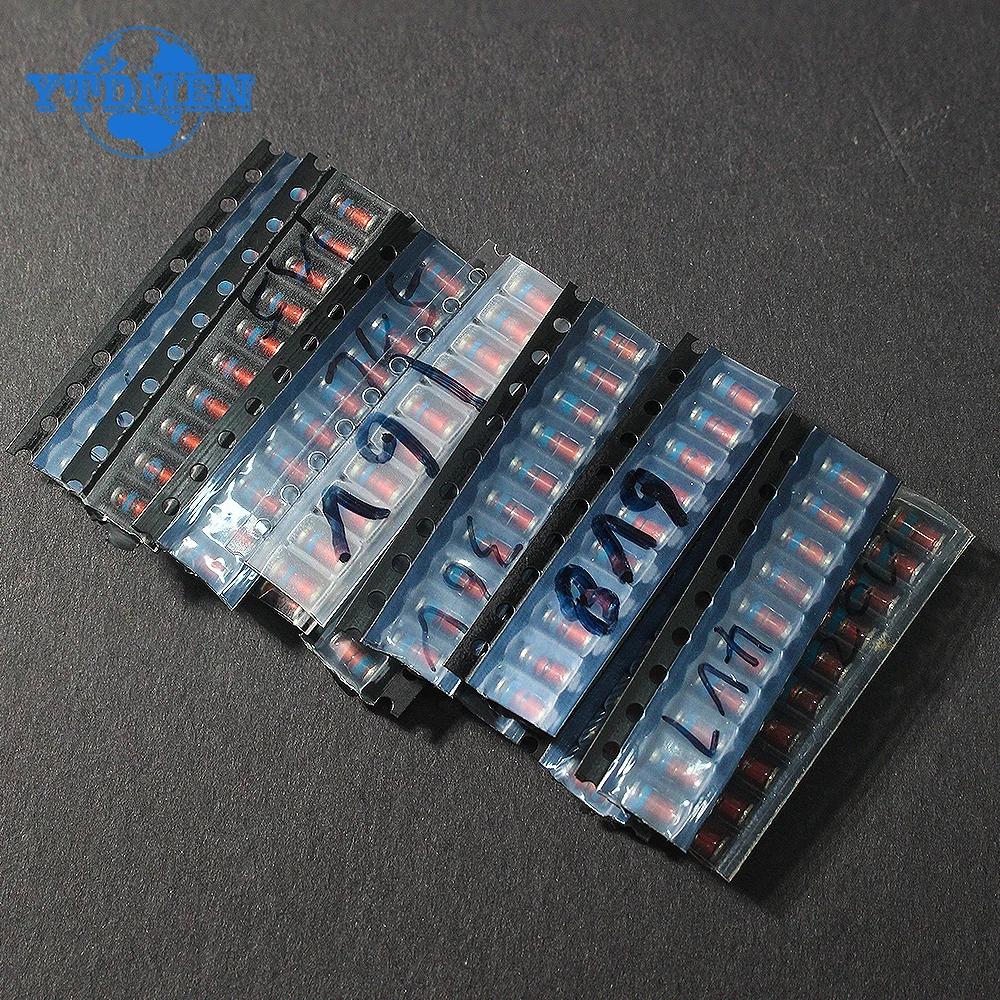 130PCS LL41 SMD Diode 1W 3.3V 4.7V 5.1V 6.8V 7.5V 10V 12V 15V 16V 18V 20V 24V 36V Zener Diodes Kit 13 Types X10pcs