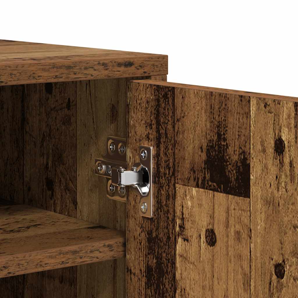 Shoe Rack Rustic Wood Look 60 x 35 x 70 cm Engineered Wood
